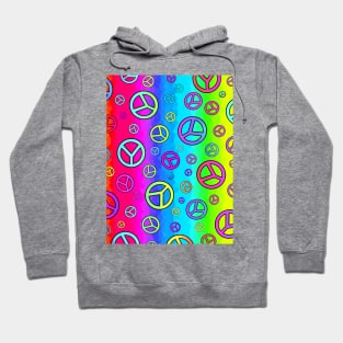 Psychedelic Peace Symbol - Peace Sign Art Hoodie